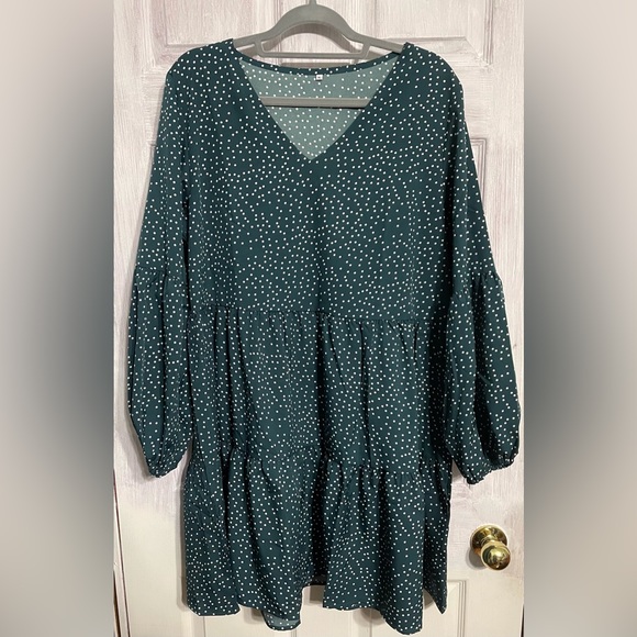 Amoretu Women’s Summer Tunic V Neck Flowy Swing Shift Dress - Picture 4 of 11